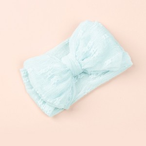 MyKids-USA Baby Various Color Bow Tie Patched Design Elastic Headbands - 1 of 2
