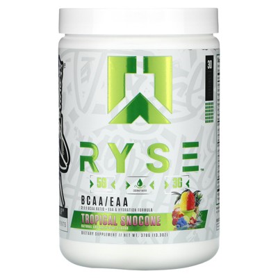 RYSE BCAA / EAA, Tropical Snocone, 13.3 oz (378 g)