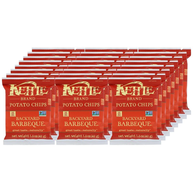 Kettle Brand Backyard Barbeque Potato Chips - Case of 24/1.5 oz, 1 of 7