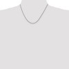 Black Bow Jewelry 2mm Sterling Silver, Solid Curb Chain Necklace - 2 of 4