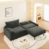 PAGED Convertible Sofa Bed, Modern Cloud Sofa, Pull-Out Sleeper Sofa with Storage, USB Port, 2-In-1 Pillow for Apartment, Living Room - 4 of 4