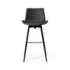 Maven Lane Victor Armless Vegan Leather Bar Height Stool - 3 of 4