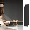 SMARTSTANDARD 105.9 in. x 20.47 in. x 0.9 in. Slat Wood Acoustic Sound Absorbing 3D Decorative Wall Paneling, 2-Pack - 2 of 4
