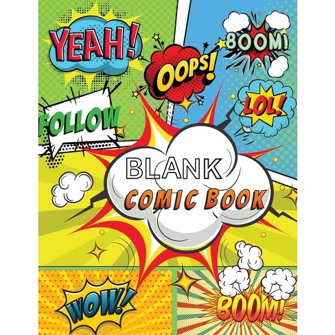 Blank Comic Book: Blank Comic Book Drawing Paper for Kids (Paperback)