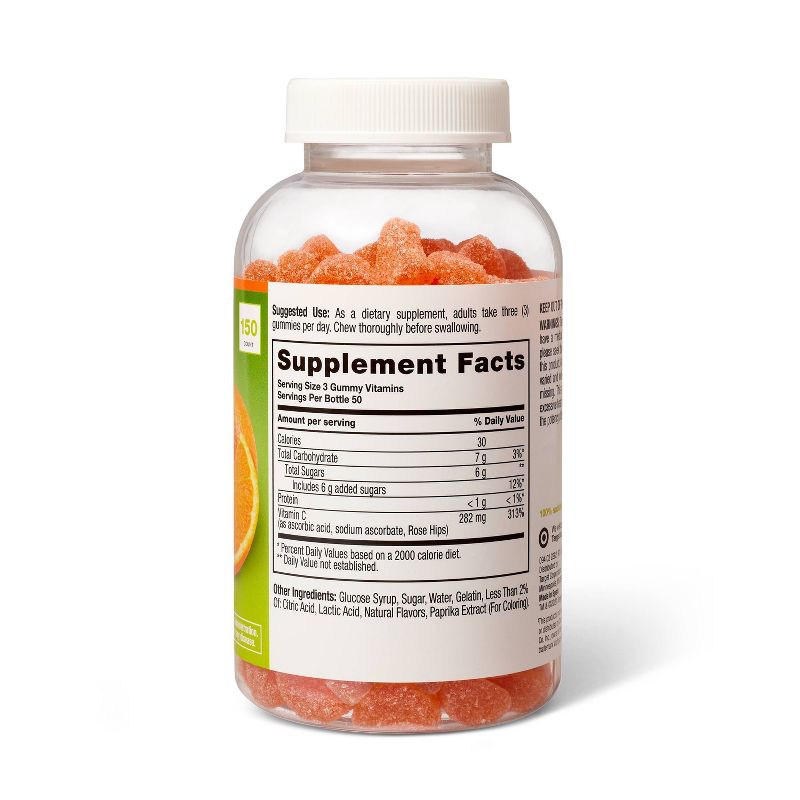 Vitamin C Gummies - Orange - 150ct - up &#38; up&#8482;, 2 of 5