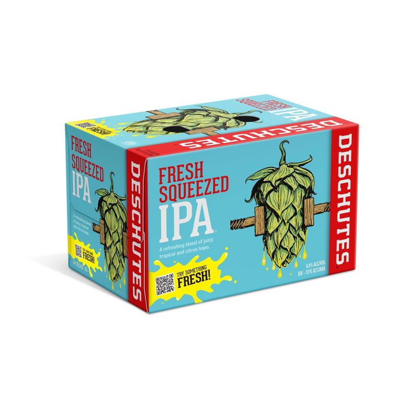 Deschutes Fresh Squeezed IPA Beer - 6pk/12 fl oz Cans, 1 of 6