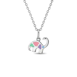 Girls' My Dinosaur Friend Sterling Silver Necklace - In Season Jewelry - 1 of 4