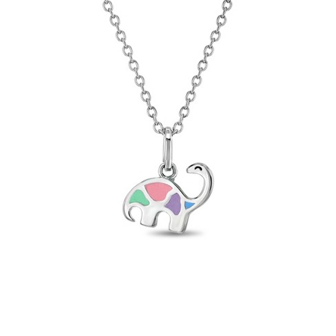 Flower Power Toddler/Kids/Girls Necklace Enamel - Sterling Silver