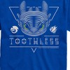 Men's - How to Train Your Dragon - Toothless Line Art Short Sleeve Graphic T-Shirt - 2 of 4