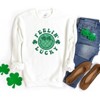 Simply Sage Market Women's Graphic Sweatshirt Feeling Lucky Checkered Smiley Face - 3 of 3