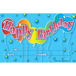 Teacher Created Resources Birthday 2 AwardS, Pack of 25 (Case of 6) - 1 of 1