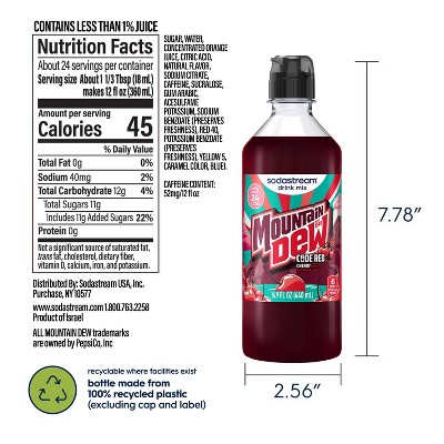 SodaStream 4pk 14.9 fl oz Moubtain Dew Code Red Drink Mix