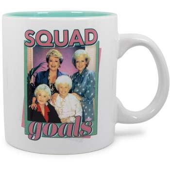 Silver Buffalo The Golden Girls "Squad Goals" Ceramic Mug | Holds 20 Ounces