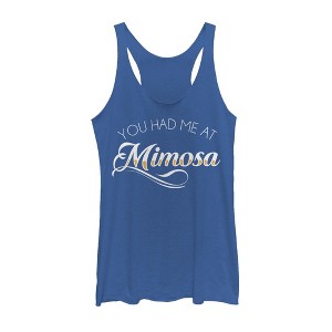 Women's CHIN UP Had Me at Mimosa Racerback Tank Top - 1 of 3