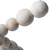 HomeRoots 9" Off White Beaded Wooden Decorative Jack Tabletop Sculpture - 4 of 4