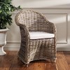 Zane Wicker Club Chair - Gray - Safavieh : Target