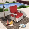 YARDSIGHT  Outdoor Swivel Patio Chairs with 360° Rotation, All-Weather PE Wicker Armchairs with Cushions for Garden, Deck, Porch, and Backyard - 2 of 4