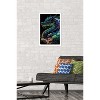 Trends International Wumples - Neon Cosmic Dragon Framed Wall Poster Prints - 2 of 4
