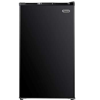 Impecca 4.4 Cu. Ft. Compact Mini Refrigerator with Glass Shelves - Black
