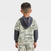 Grayson Mini Toddler Boys' Camo French Terry Pullover Hoodie T-Shirt - Green/Black - 3 of 4