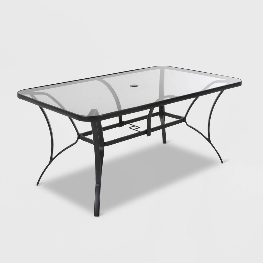 Cosco Outdoor Living 88646GLGE Paloma Patio Tempered Glass Top Dining Table, Gray (B077ZGS7F5)