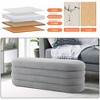 Ottoman with Storage,Foot Rest Bench Bag Floor Chair for Bedroom or Entryway in Gray - 3 of 4