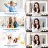 Makeup Vanity Desk with Mirror, USB Charging Station & 5 Light Modes for Bedroom, 3-Drawer Dressing Table with Storage Shelf and Stool - 3 of 4