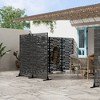 72" H×47"W Dovelina Brown Metal Planter Box with Trellis Privacy Screen for Patio - 2 of 4