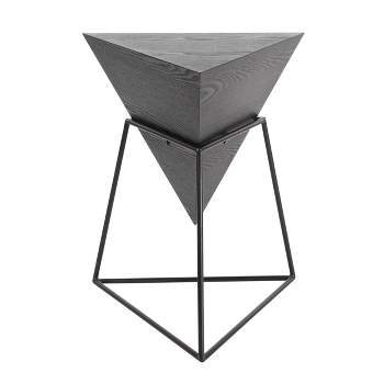 Modern Triangular Accent Table Gray - Olivia & May