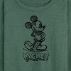 Women's - Disney - Mickey Sketch Lightweight French Terry Wide Neck Long Sleeve Shirt - 2 of 4