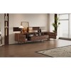 ACEPANO 76.8 in. W Modern Storage Cabinet with Drawers for Living Room & Bedroom-Dark Brown - 2 of 4