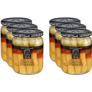 Sable & Rosenfeld Tipsy Cocktail Stirrers Sweet & Spicy - Case of 6 - 16 oz. - 1 of 2