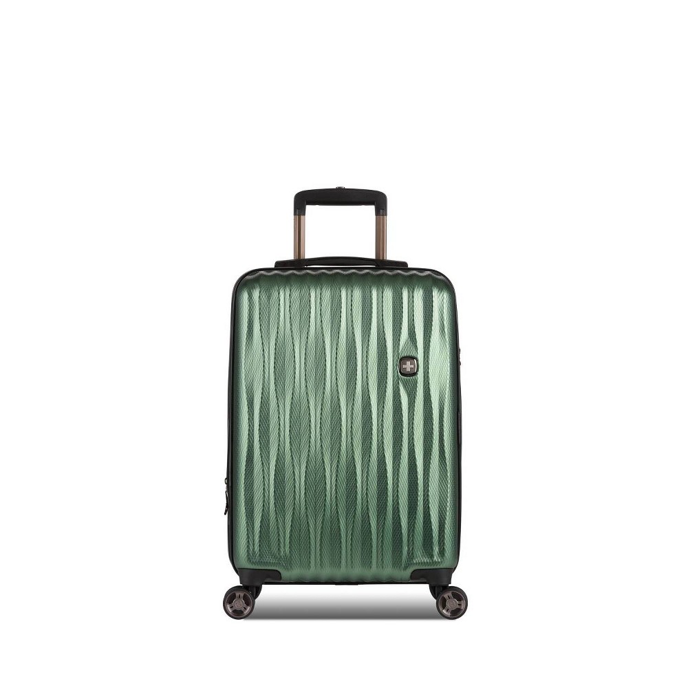 Photos - Travel Accessory Swiss Gear SWISSGEAR Energie Hardside Carry On Spinner Suitcase - Verdun Green 