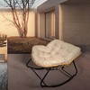 KTMBDW Outdoor Rocking Chair, Modern Cozy Lounge Rocker Chair with Cushion for Balcony Porch Patio - 3 of 4