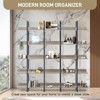 5-Tier Bookcase with Metal Frame Vintage Open Bookshelf Industrial Style Book Case for Home Office Living Room - 2 of 4