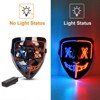 Halloween Led Mask Light Up Scary Mask and Skeleton Gloves Purge Mask - 4 of 4