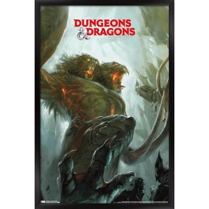 Trends International Dungeons And Dragons - Demogorgon Framed Wall Poster Prints - 1 of 4