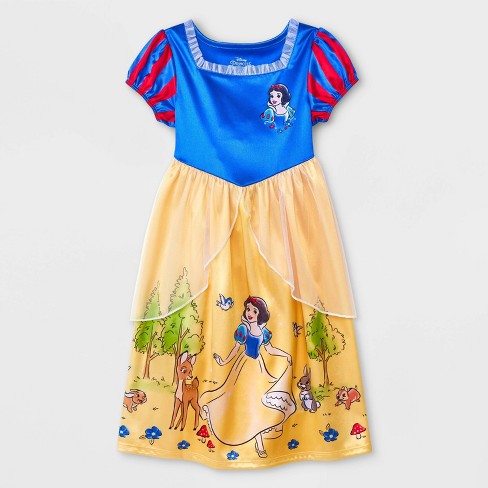 Toddler Girls Disney Princess Snow White Nightgown Pajama Blue Target