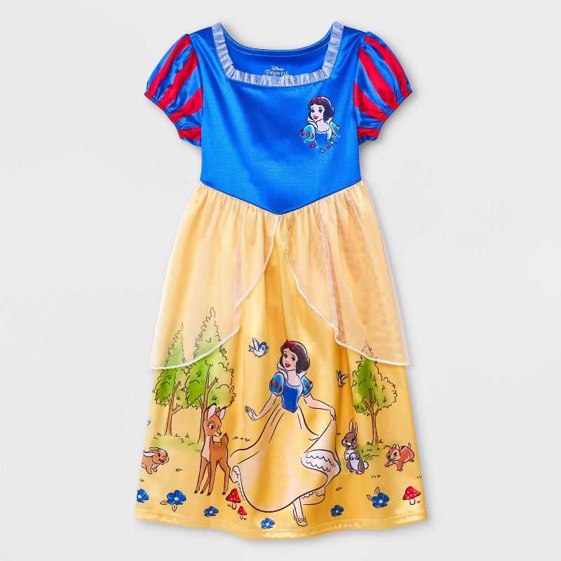 Toddler Girls' Disney Princess Snow White NightGown Pajama - Blue, 1 of 4