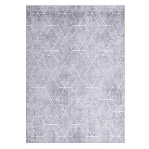 Washable Modern Geometric Area Rugs for Bedroom Living Room, Low Pile Soft Throw Carpet for Home - 1 of 4