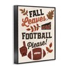 Stupell Industries Fall Leaves & Football, 11" x 14" - 3 of 4
