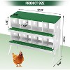 TackView Chicken Nesting Box, Hens Egg Nest Box, Metal Chicken Laying Box House with Rollout Egg Collection and Protective Lid - 2 of 4