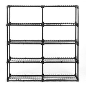 Vynxaria Versatile 5-Shelf Utility Storage Shelves, Heavy Duty Wire Rack, 2 Pack, 220LB Per Shelf Capacity - 1 of 4