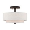 Livex Lighting Meridian 2 - Light Semi-Flush Mount in  English Bronze - 3 of 4