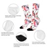 Watercolor Winter Bullfinches Women Printed Crew Socks Funny Funky Socks Soft Polyester Novelty Gifts for Artists Men - 4 of 4