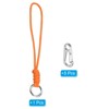 Unique Bargains Braided Wrist Strap Key Whistle Wallet Badge Lanyard 8.7" with Spring O Ring - 3 of 4