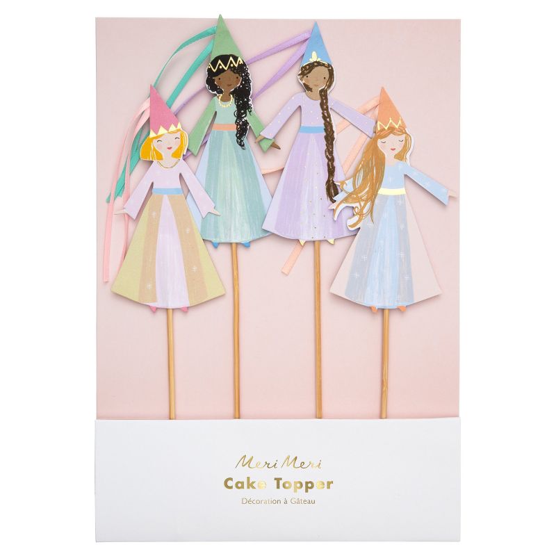 Meri Meri Magical Princess Cake Toppers (Pack of 4), 1 of 2