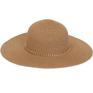 Magid Chain Link Brim Straw Floppy Sun Hat - 1 of 1