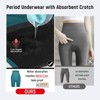 VOXSHE Women's Period Shorts High-Waist Mild Leak-proof Boyshorts for Athletic - 4 of 4