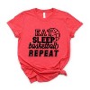 Simply Sage Market Women's Eat Sleep Basketball Repeat With Ball Short Sleeve Graphic Tee - 3 of 4